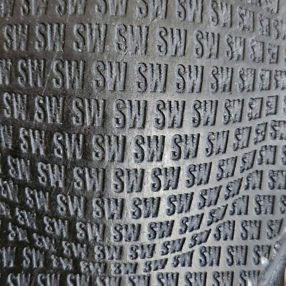 Stuart Weitzman softest leather gold bow/patent leather bow ballet flat shoes 5 - Picture 11 of 13